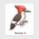 Recherche de tête rouge autocollants Oiseaux