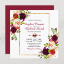 Recherche de burgundy floral mariage invitations Marsala