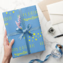 Recherche de lune papier cadeau Bleu