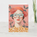 Suche nach retro frauen karten Blume
