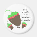Recherche de fraise de chocolat magnets Fruit