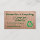 Recherche de recyclage cartes visite Environnement