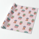 Recherche de succulent papier cadeau Rose