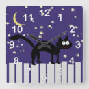 Recherche de chat halloween horloges Étoiles