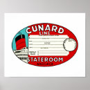 Suche nach cunard poster Vintage