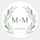 Recherche de monogrammes faits sur commande autocollants Épouser