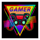 Recherche de joueur de jeu posters Coloré