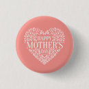 Recherche de coeur heureux badges Floral