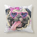 Suche nach niedlicher mops kissen Aquarell