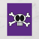 Recherche de crâne noir et blanc cartes postales Mignon