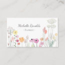 Recherche de jolies fleurs cartes visite Aquarelle