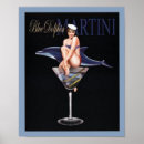 Recherche de martini bleu posters Vintage