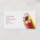 Recherche de crayons colorés cartes visite Professeurs