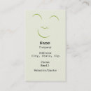 Recherche de souriant cartes visite Visage