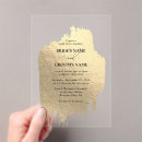 Recherche de faux gold mariage invitations Feuille d'or