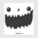 Recherche de visage citrouille halloween autocollants Drôle de visage