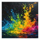 Recherche de peinture éclaboussée posters Coloré