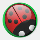 Recherche de coccinelle rouge magnets Bogues