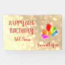 Suche nach 60 geburtstag banner Gold