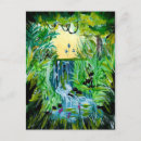Recherche de gouache cartes postales Vert