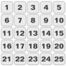 Recherche de numéro de table autocollants Simple