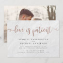 Suche nach liebe ist geduldig einladungen Hochzeitsaufschub