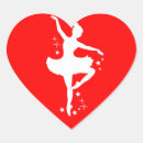 Recherche de coeur de danse autocollants Ballerine