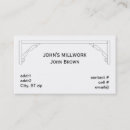 Recherche de morceau cartes visite Menuiserie