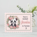Recherche de panda ours invitations Pandas