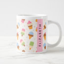 Recherche de motif glace tasses Cône de crème glacée