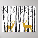Suche nach birkenwald poster Hirsche
