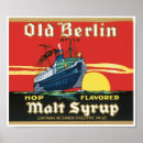 Suche nach hopfen poster Vintag