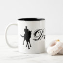 Recherche de silhouette de cheval tasses Dressage