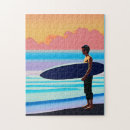 Recherche de surf puzzles Coucher de soleil
