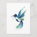 Recherche de colibri bleu cartes postales Nature