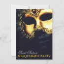 Recherche de masquerade 16ans anniversaire invitations Noir