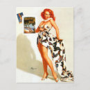 Recherche de fille rousse cartes postales Vintage