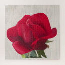 Recherche de rose rouge puzzles Amour