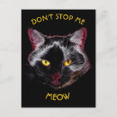 Suche nach abstrakte katze postkarten Schwarz