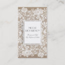 Recherche de dentelle blanche cartes visite Élégant