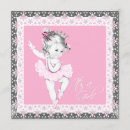 Recherche de ballerine vintage invitations Rose