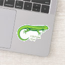 Recherche de lézard vert autocollants Gecko