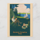 Recherche de vintage camping cartes postales Été