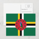 Recherche de drapeau dominicain cartes postales Drapeau de la dominique