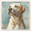 Recherche de peinture chien de dessous de verres Labrador