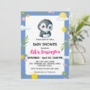Recherche de pingouin mignon invitations Baby