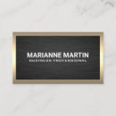 Recherche de métal foncé cartes visite Customer