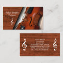 Recherche de violoniste cartes visite Élégant