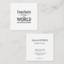 Recherche de professeur anglais cartes visite Éducation