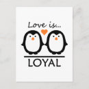 Recherche de amour pingouin cartes postales Pour eux